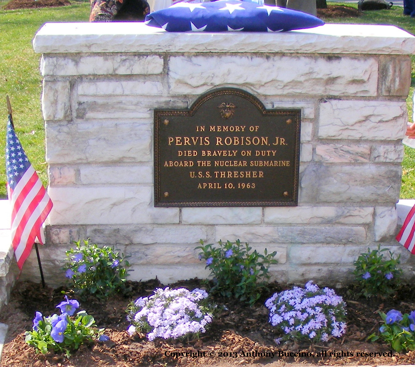 Pervis Robison memorial, Nutley, N.J. -photo by Anthony Buccino 2013