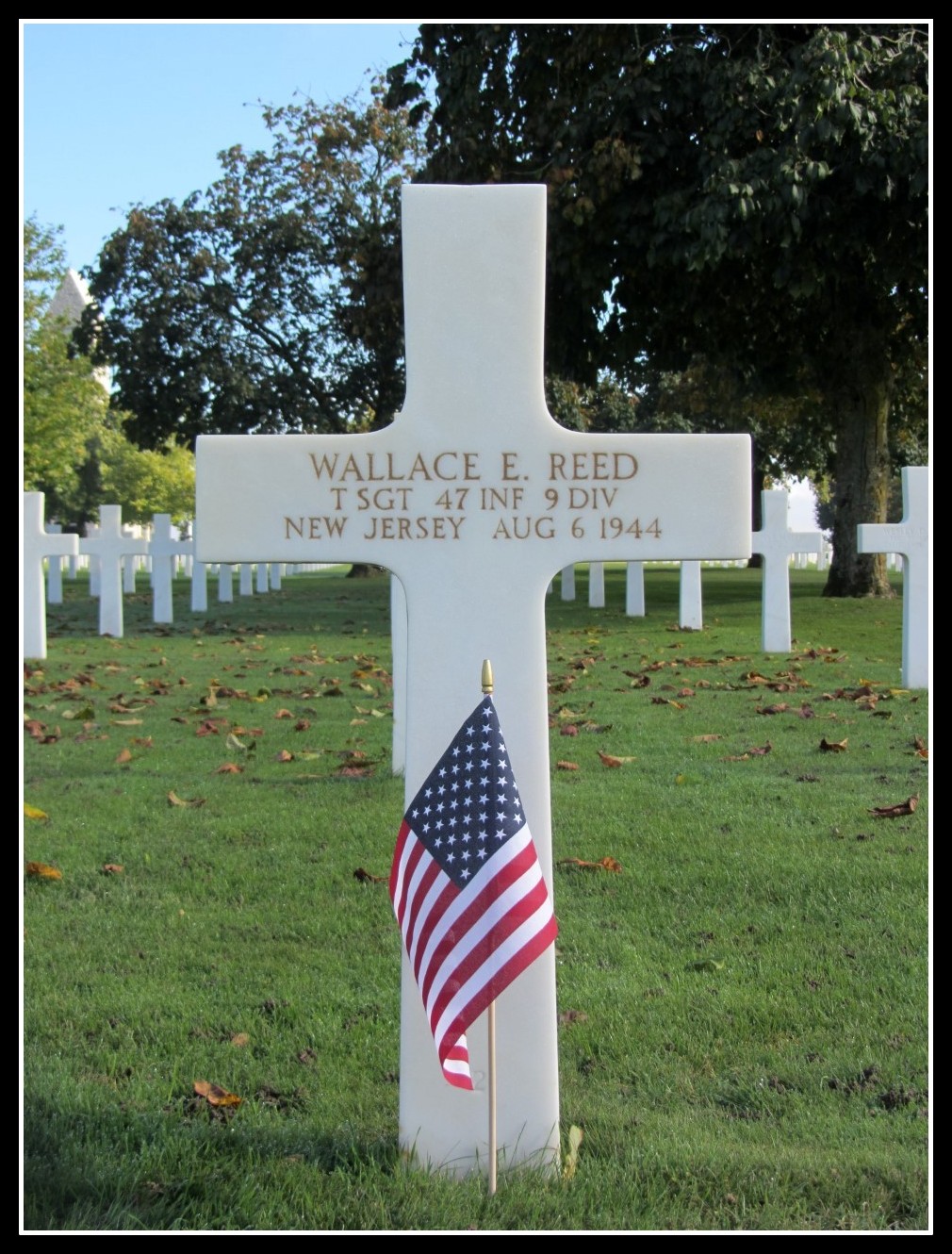 T/Sgt. Wallace E. Reed of Nutley/Belleville, N.J., was KIA Aug. 6, 1944