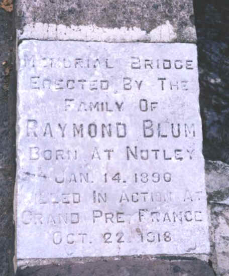 Blum footbridge, Memorial Park, Nutley, N.J.
