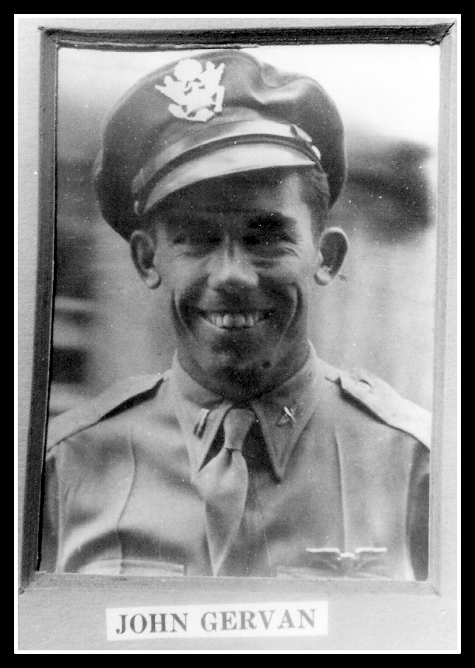 Fighter pilot 1st Lt. John Gervan of Nutley, NJ, MIA over St. Lo, France.