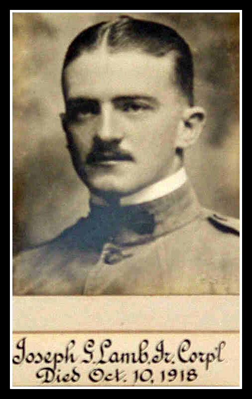 Joseph Lamb, Nutley, WWI, American Legion Post 70 archvies