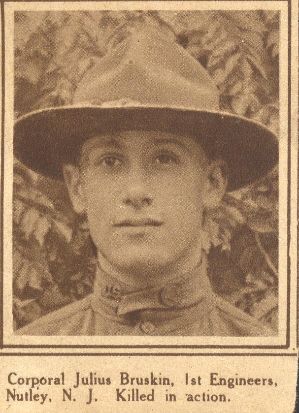 Julius Bruskin, Nutley, N.J., WWI