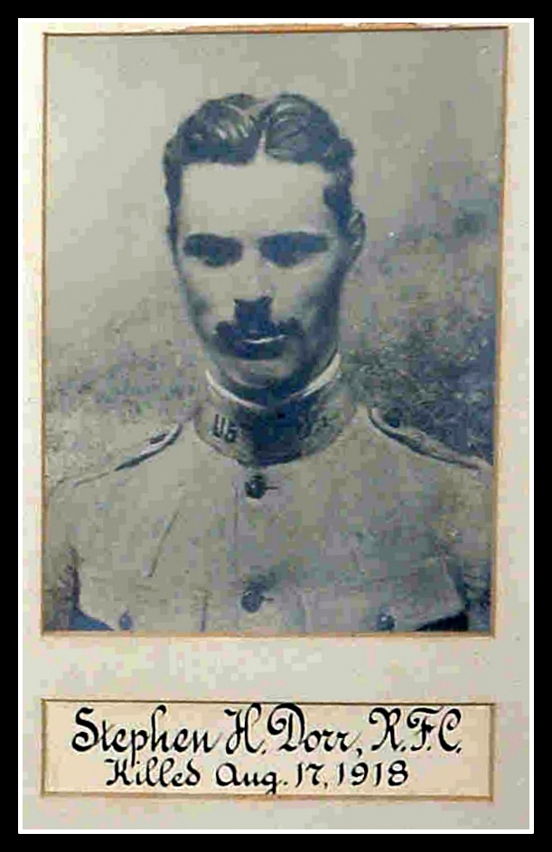 Stephen H. Dorr, RFC, d Aug 17 1918, Toronto Tragedy