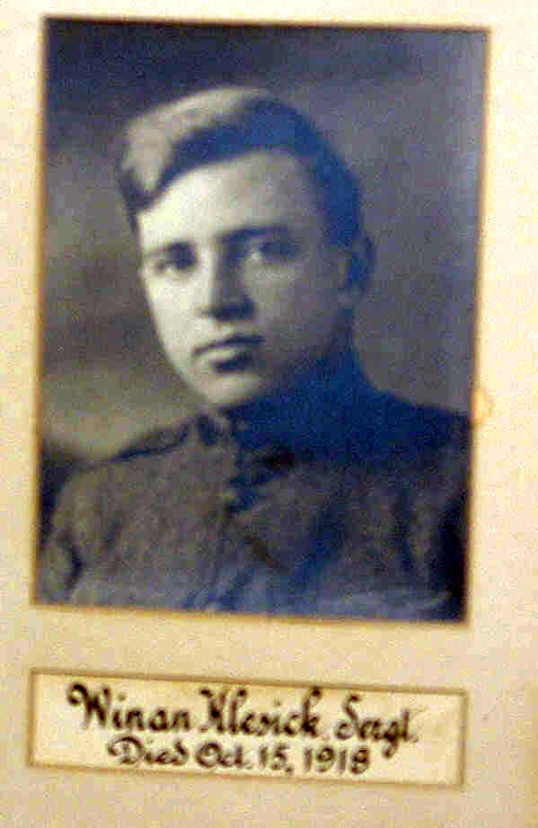 Sgt. Winan Klesick, Nutley, WWI