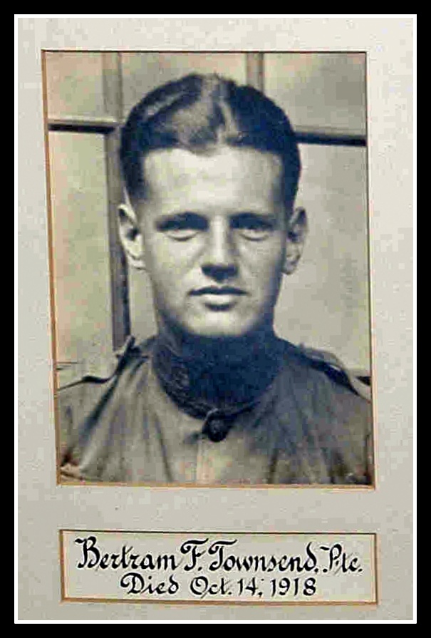 Bertram F. Townsend, d Oct 14 1918, Fort Sill Okla,