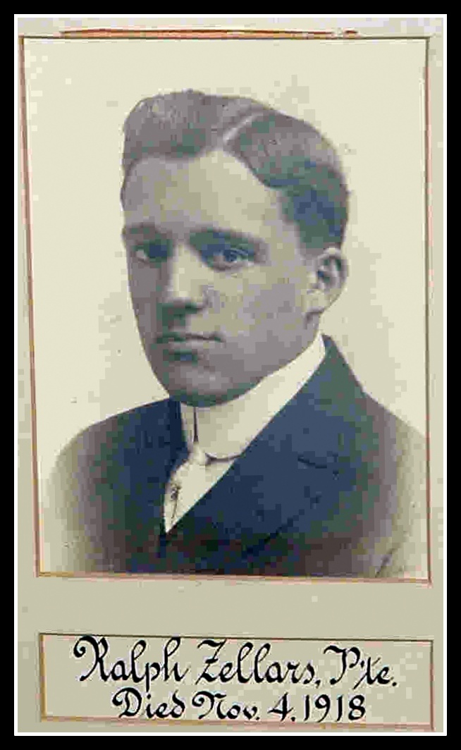 Ralph Zellers, NSHR, WWI, KIA Nov 4 1918,